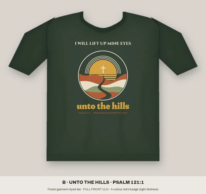 Unto the Hills design